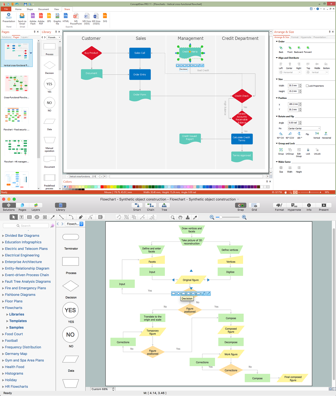 Examples of Flowchart Diagram | Create Flowcharts & Diagrams | Business ...