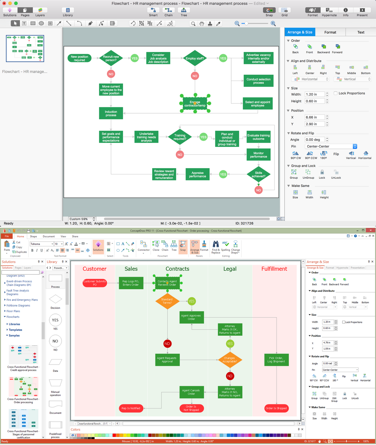 Flow Chart Diagram Examples | Create Flowcharts & Diagrams | Business ...