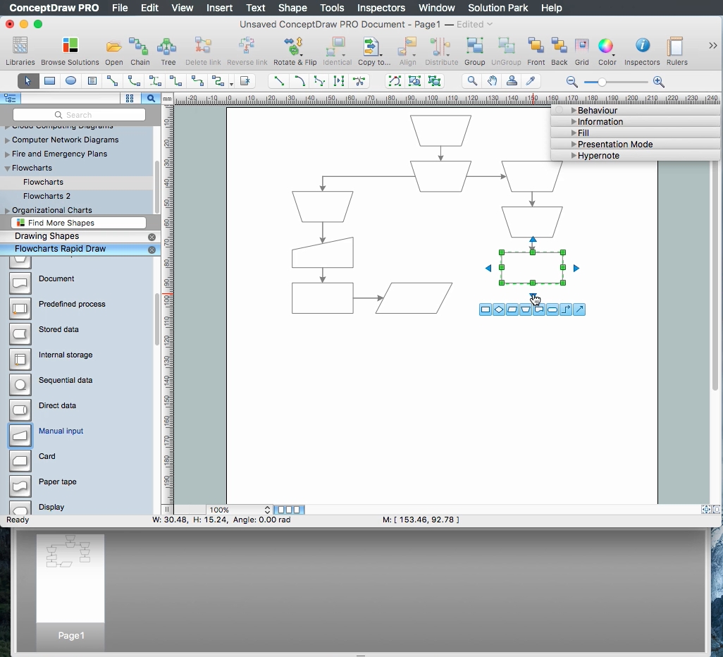 How To Create A Flow Chart In Conceptdraw Free Trial For Mac And Pc Business Process Modeling Tool 2309