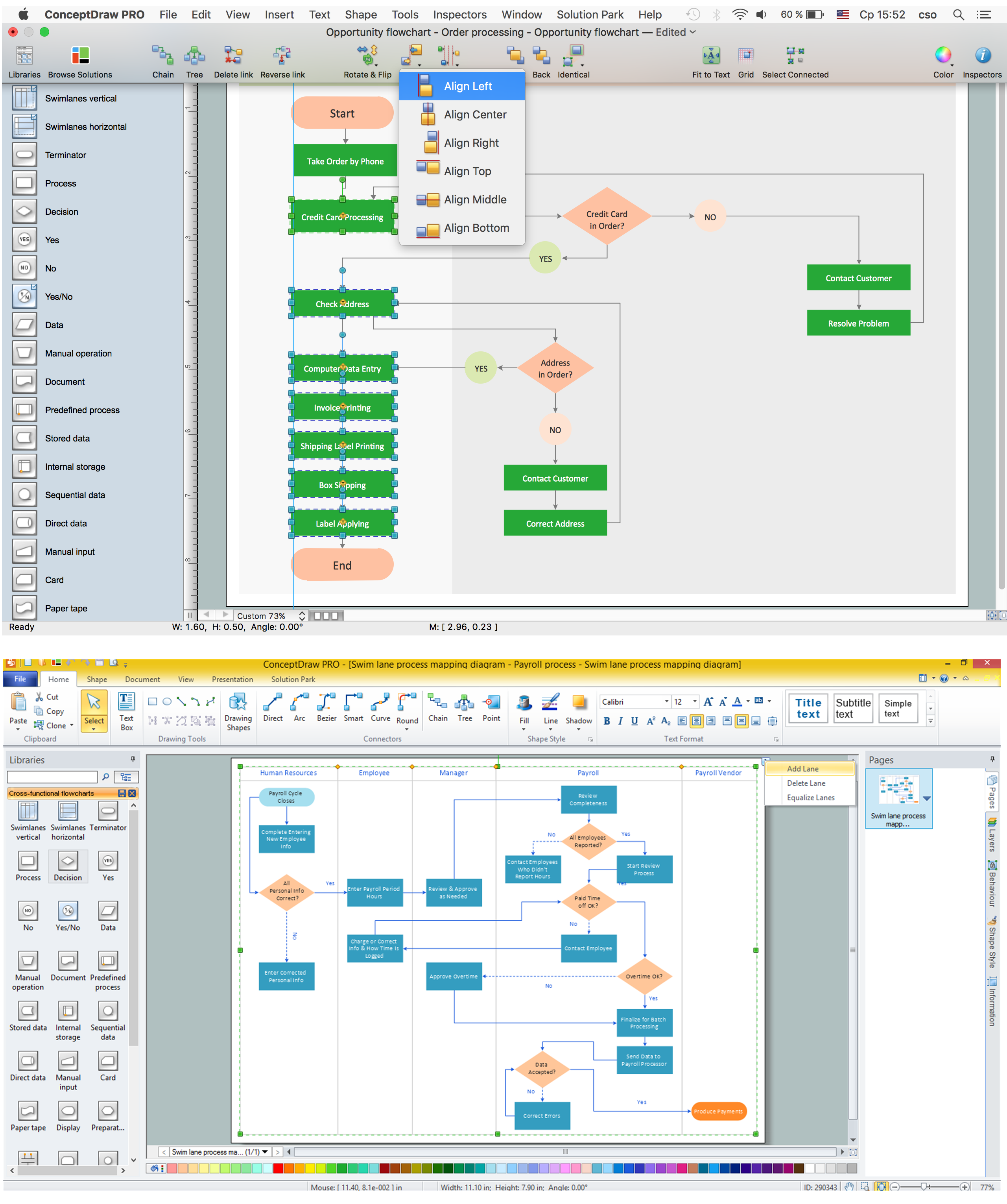 Conceptdraw Business Flowchart Tool Diagram Drawing F 0781