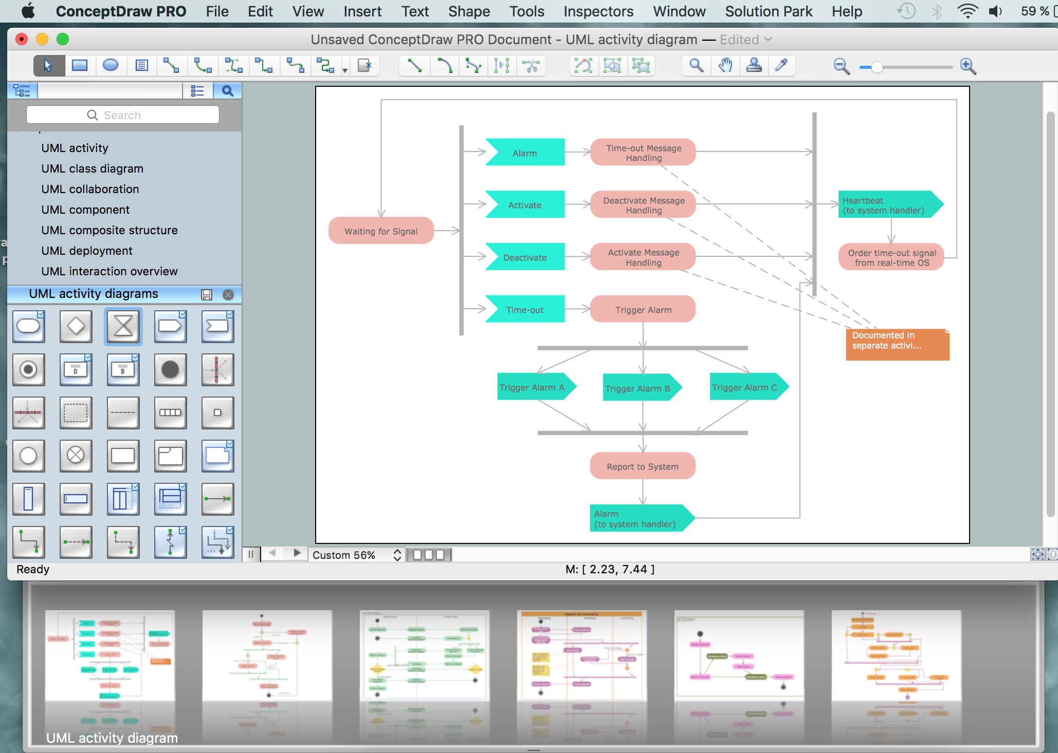 UML Activity Diagram | Design of the Diagrams | Business Graphics Software