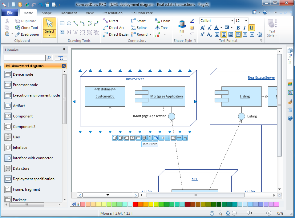 UML deployment diagram software for windows