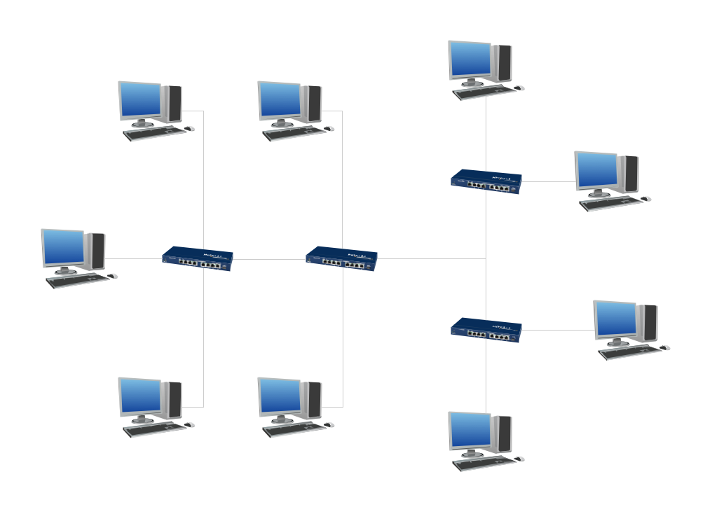 Digital Communications Network. <br>Computer and Network Examples *