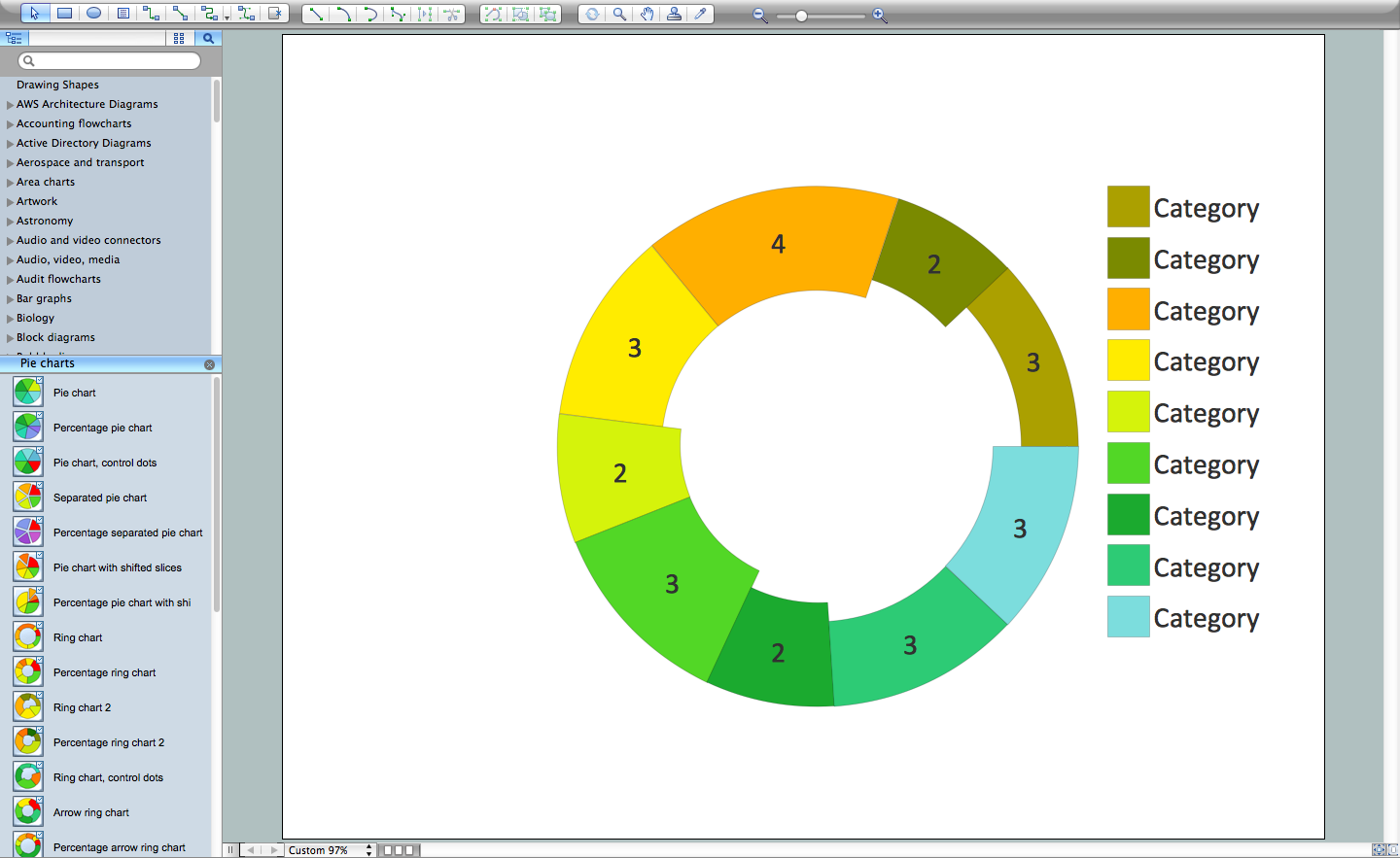 donut-chart-templates-quarter-sales-revenue-for-top-10-products-by