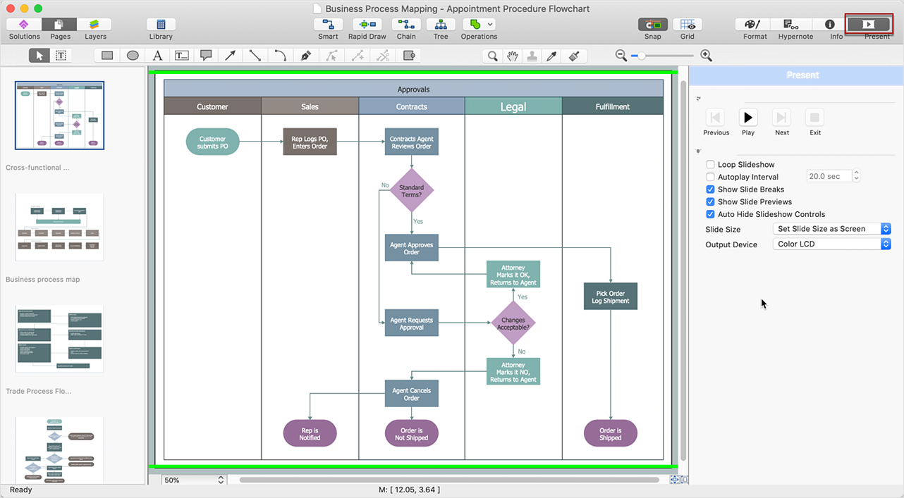 ConceptDraw DIAGRAM Comparison with Omnigraffle Professional and MS Visio