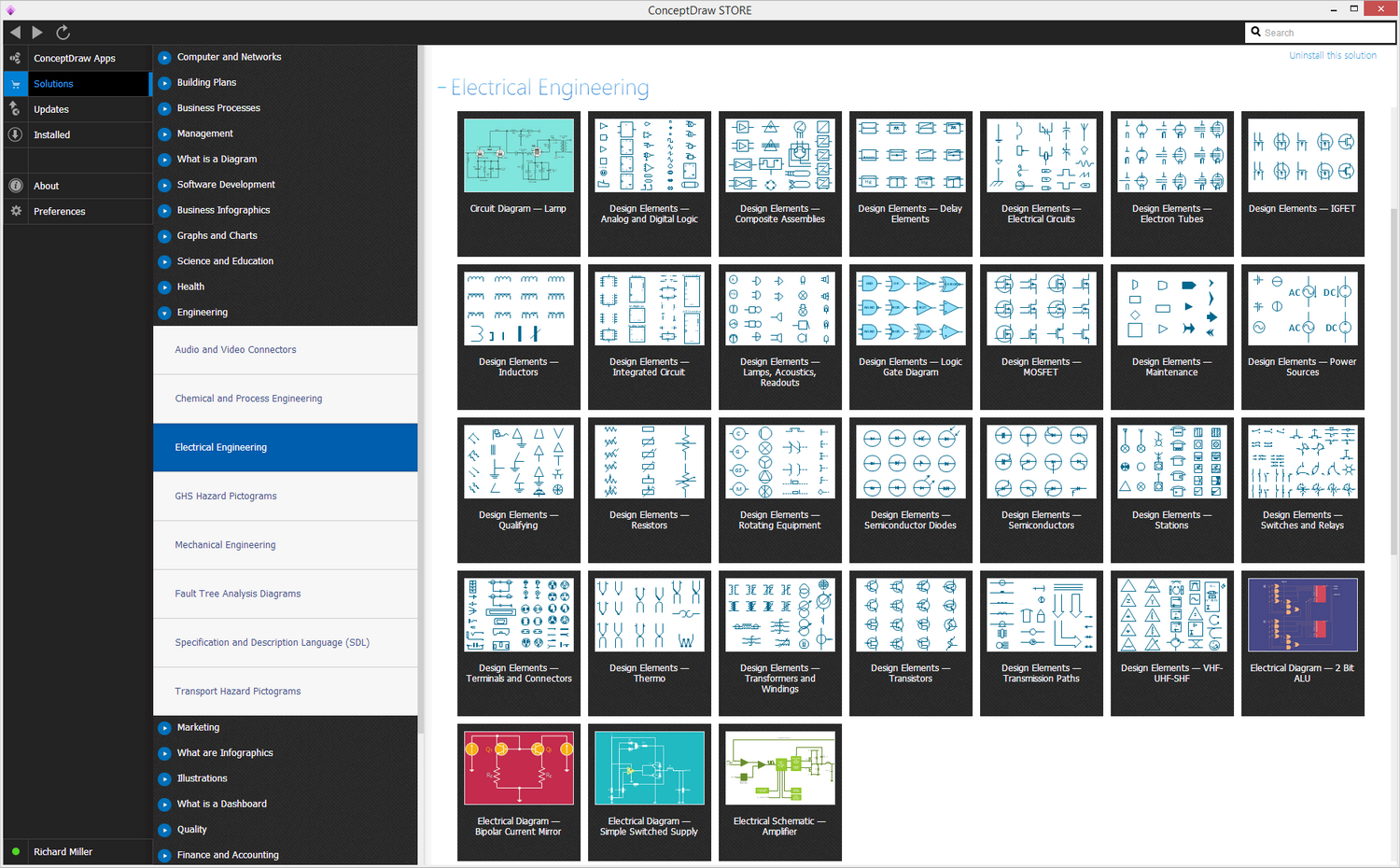 Electrical Engineering Solution in ConceptDraw STORE