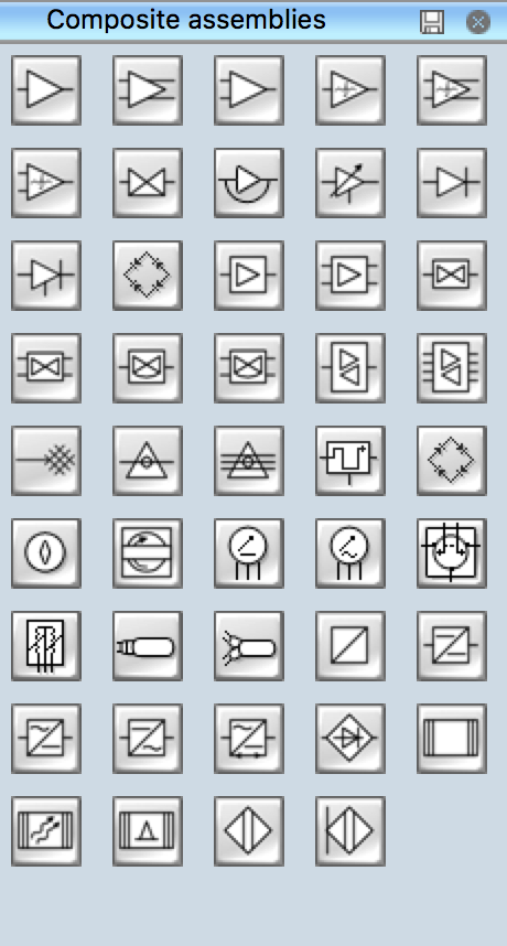 Standard symbols. Composite symbology. Composite symbols trade view.