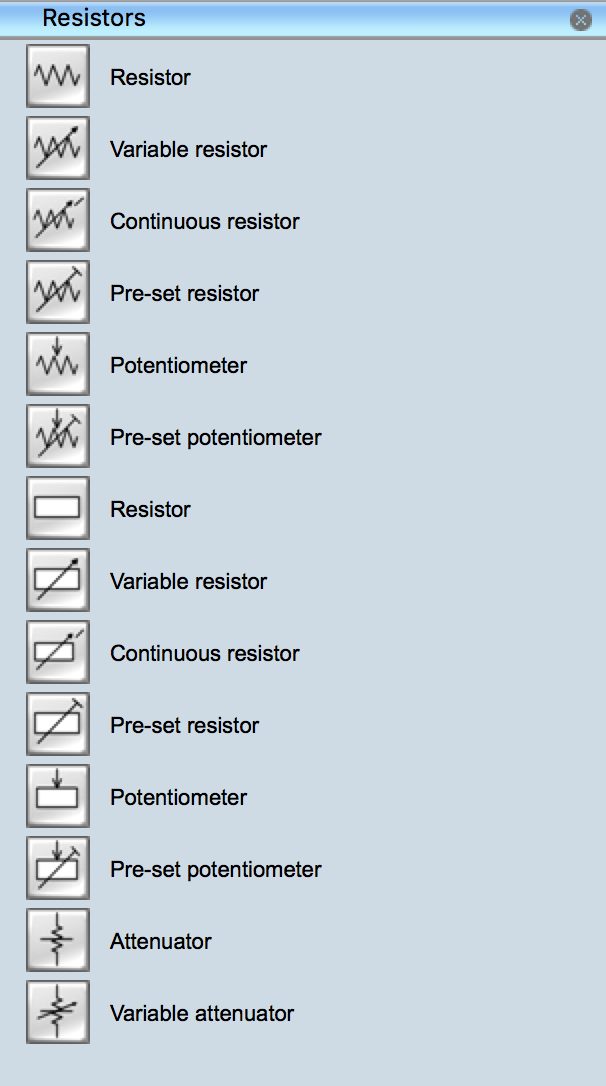 Electrical Symbols - Resistors