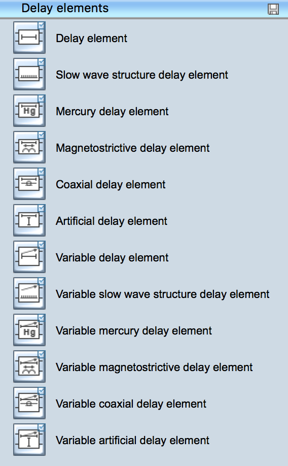 Electrical Symbols - Delay Elements