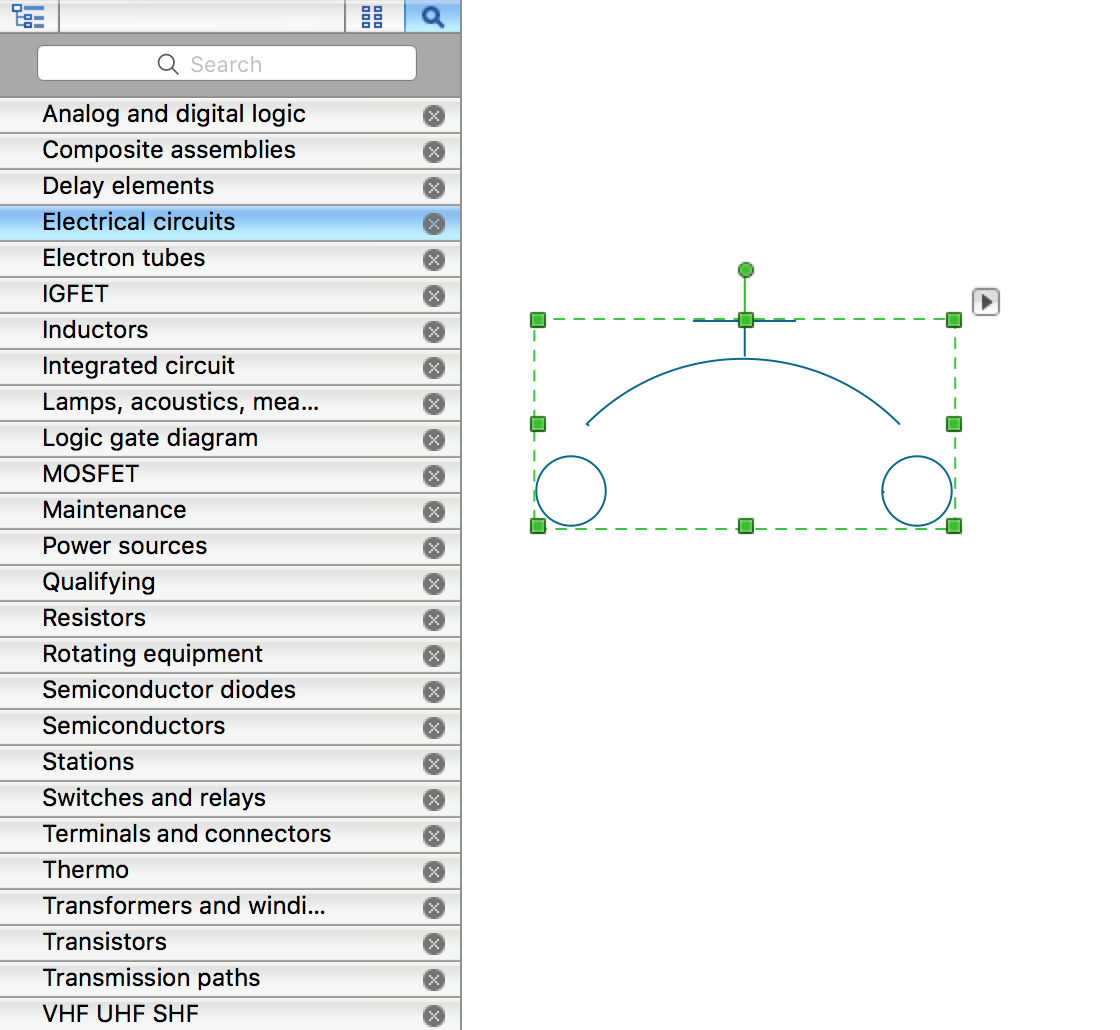 electricity from how positive flows to negative Symbols  Electrical  Electrical Circuits