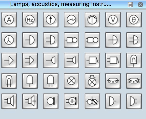 Electrical Symbols | Lamps, Acoustics, Readouts wiring diagram for drop ceiling lights 