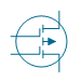 MOSFET, P, enh, 2 gates, env