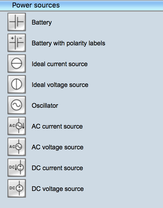 ac electrical symbols