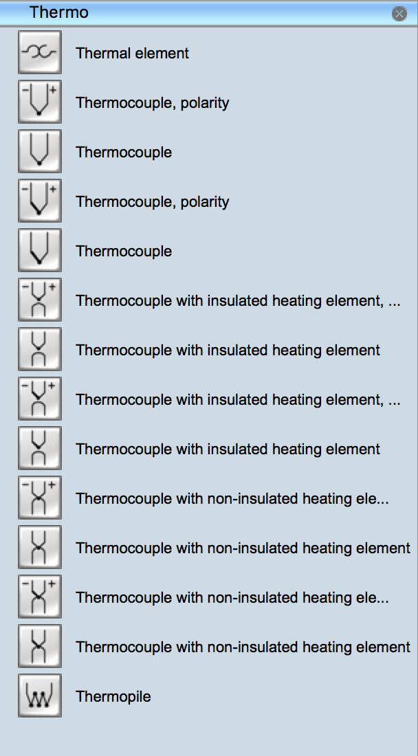 Electrical Symbols Thermo 4616