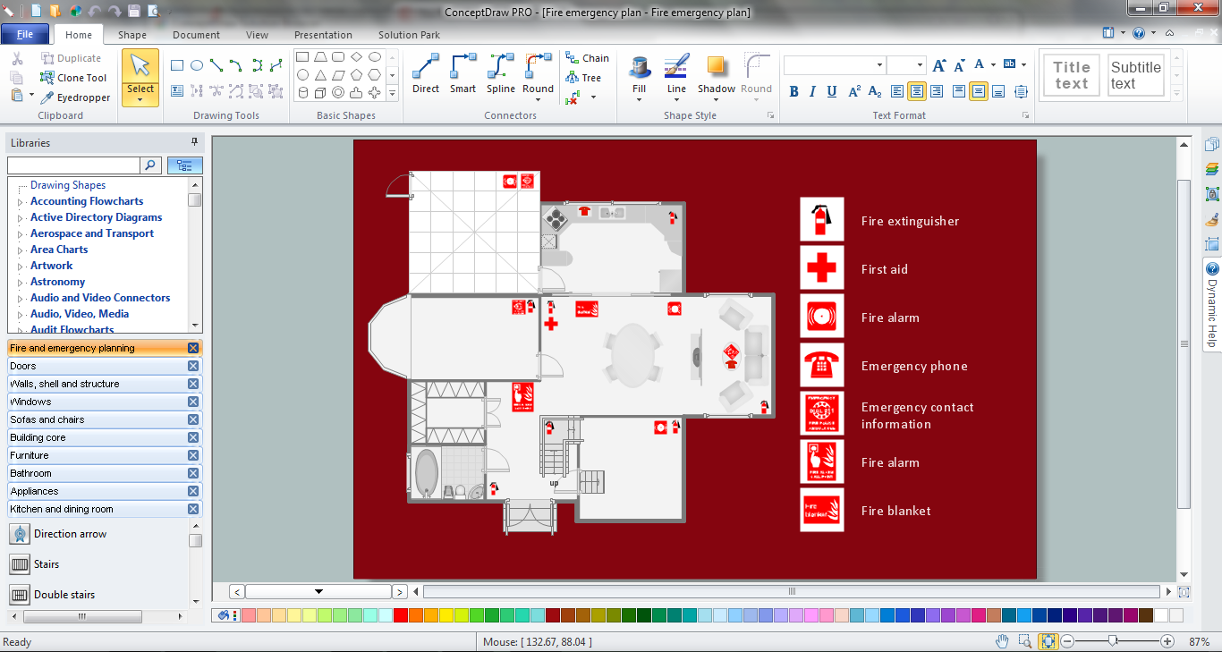 Emergency Plan Template in ConceptDraw DIAGRAM title=