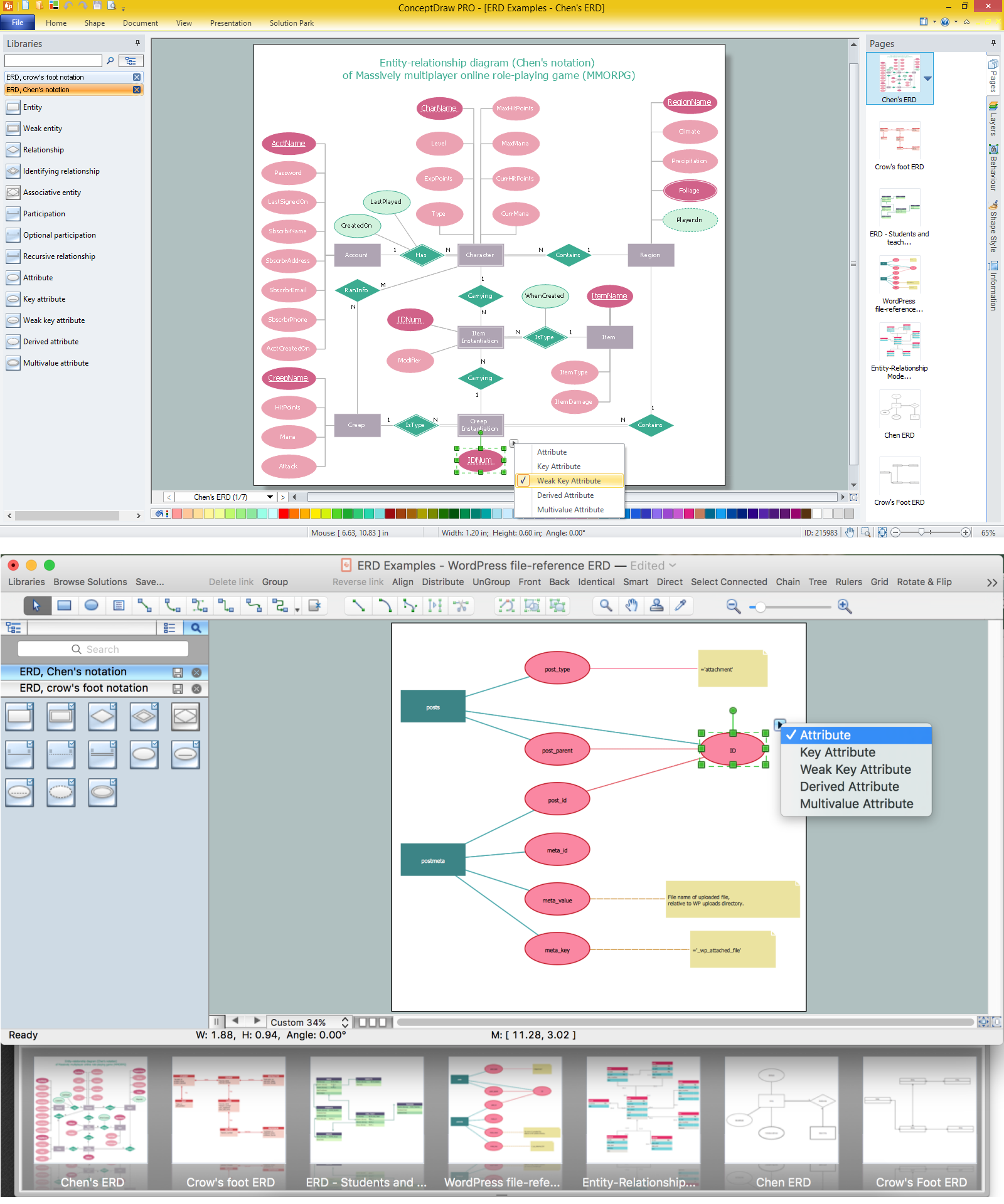 Entity-Relationship Diagrams - Chen Notation