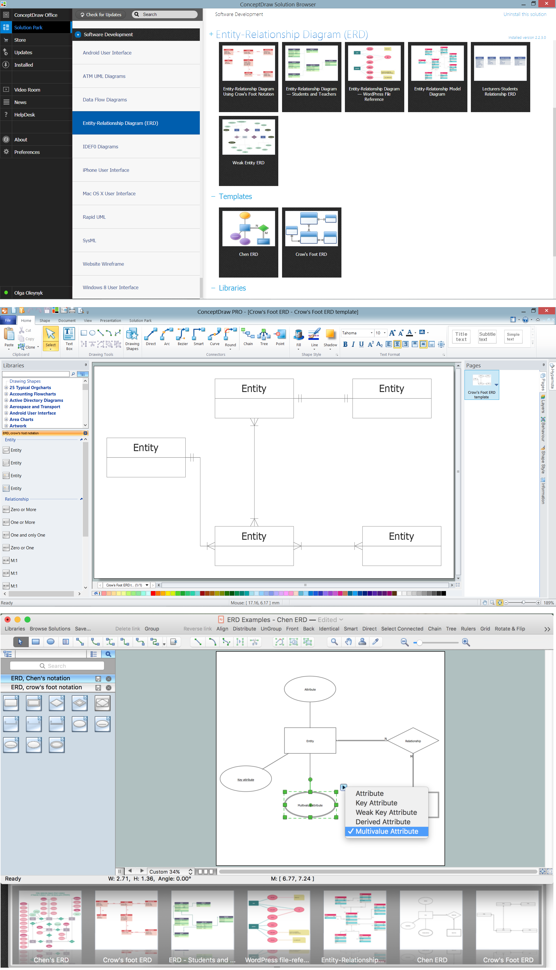 ConceptDraw STORE - ERD Templates