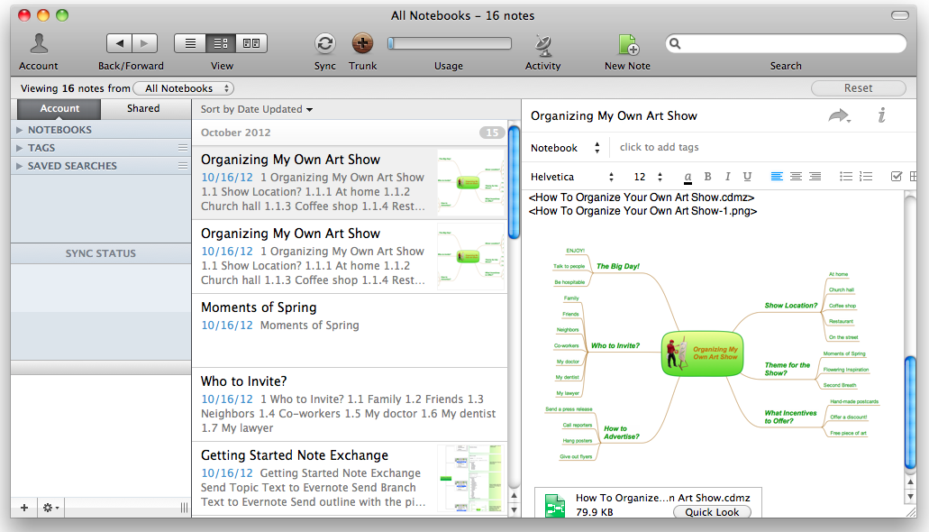 how to use evernote for project management