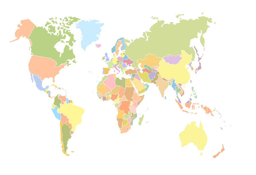 Draw On World Map Geo Mapping Software Examples   World Map Outline