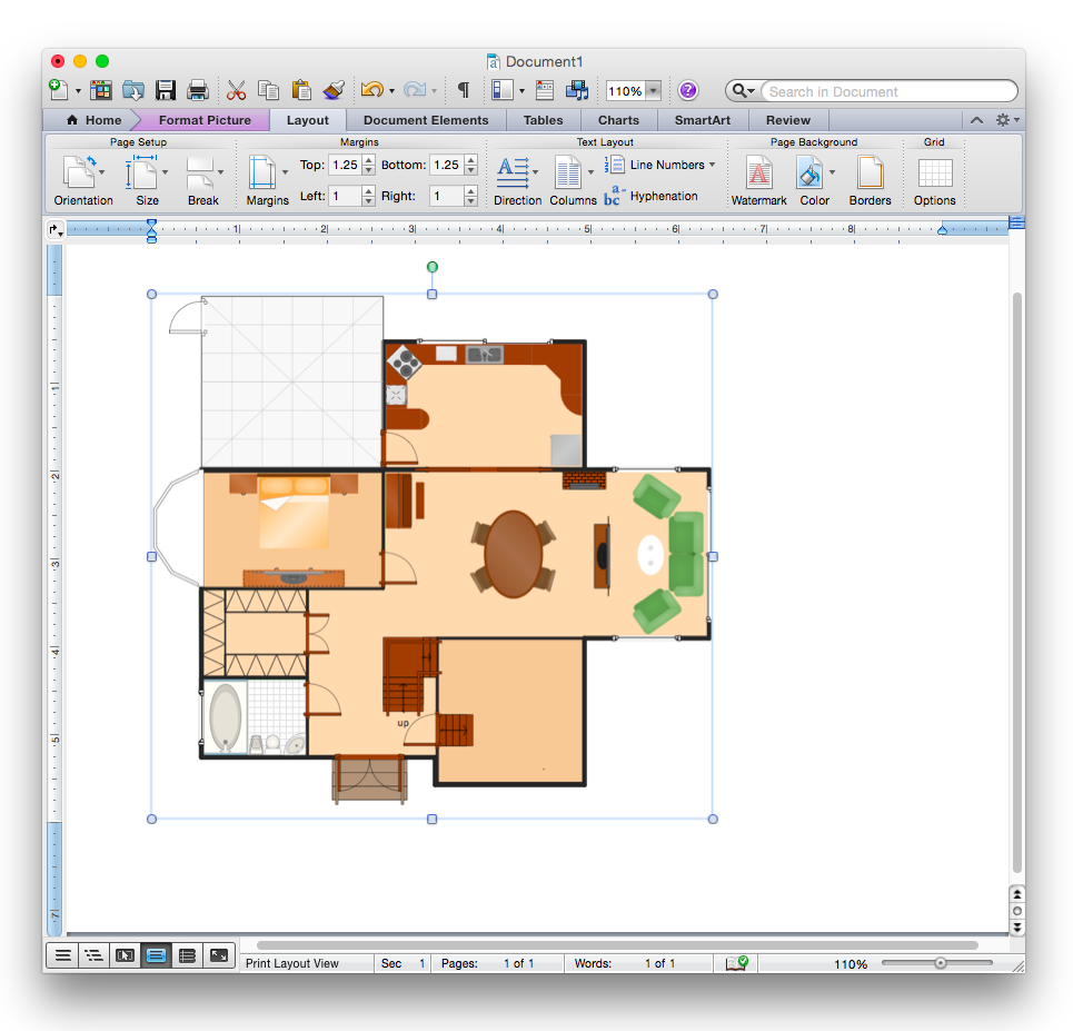 Add A Floor Plan To Ms Word Conceptdraw Helpdesk Vrogue