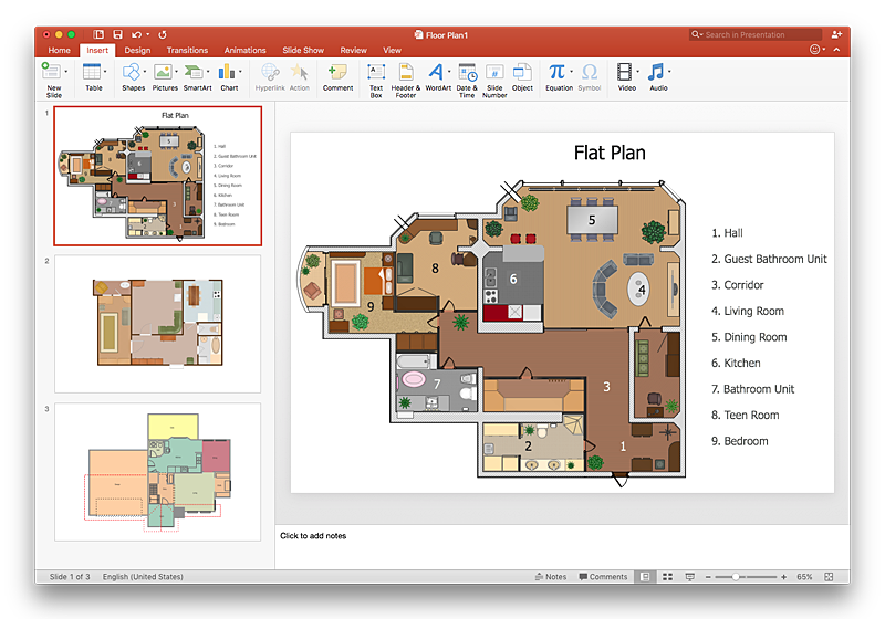 Powerpoint Floor Plan Template Free