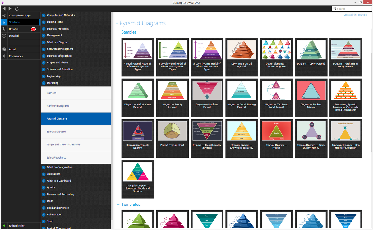 Pyramid Diagrams Solution