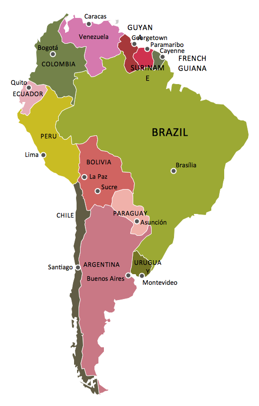 Geo Map - South America