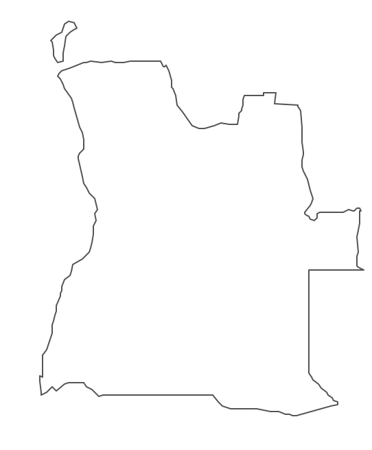 Geo Map - Africa - Angola Contour