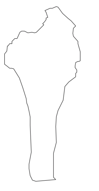 Geo Map - Africa - Benin Contour