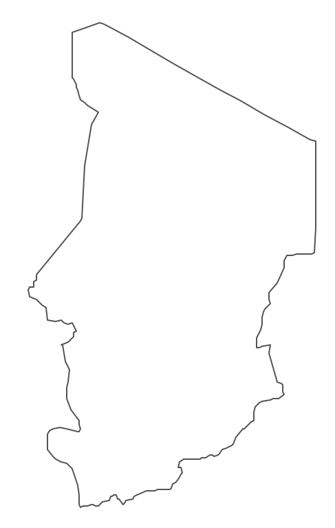 Geo Map - Africa - Chad Contour