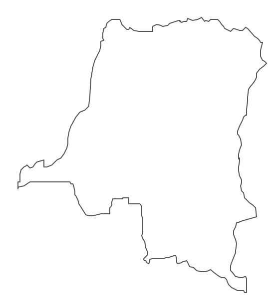 Geo Map - Africa - Congo DRC Contour