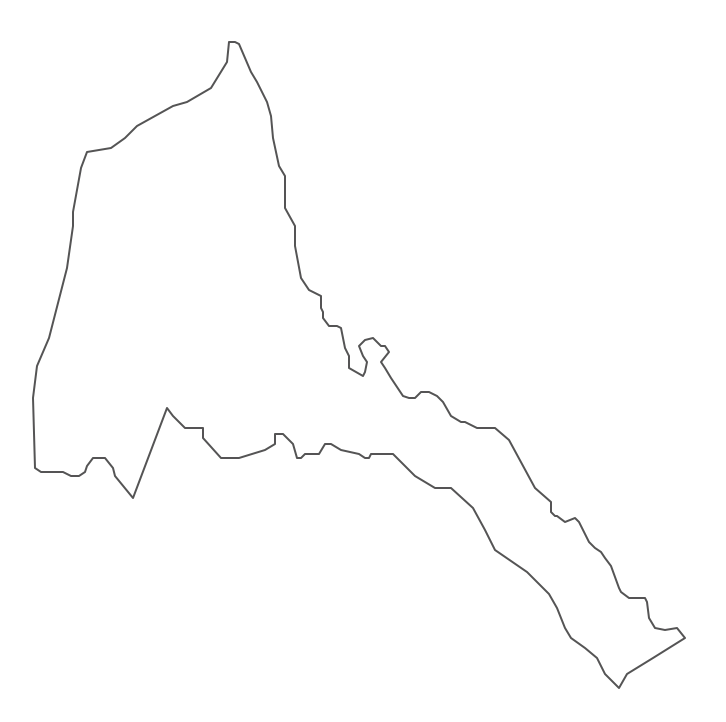 Geo Map - Africa - Eritrea Contour