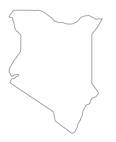 Geo Map - Africa - Kenya Contour
