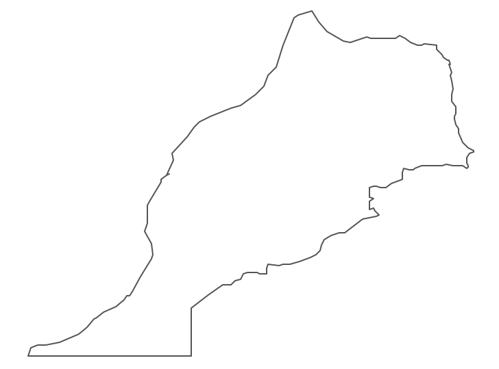 Geo Map - Africa - Morocco Contour