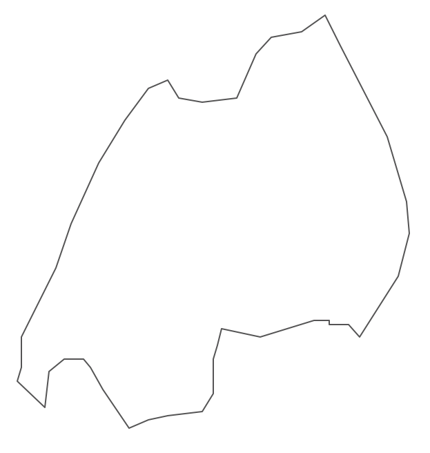 Geo Map - Africa - Rwanda Contour