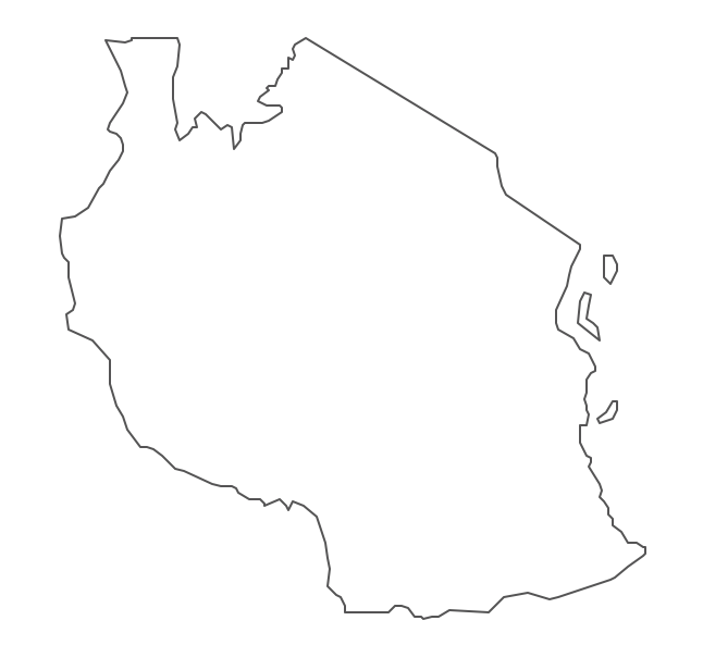 Geo Map - Africa - Tanzania Contour