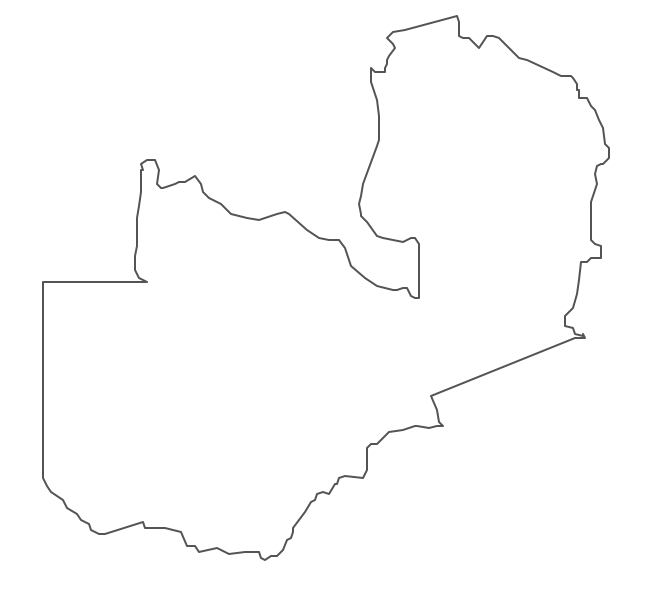 Geo Map - Africa - Zambia Contour