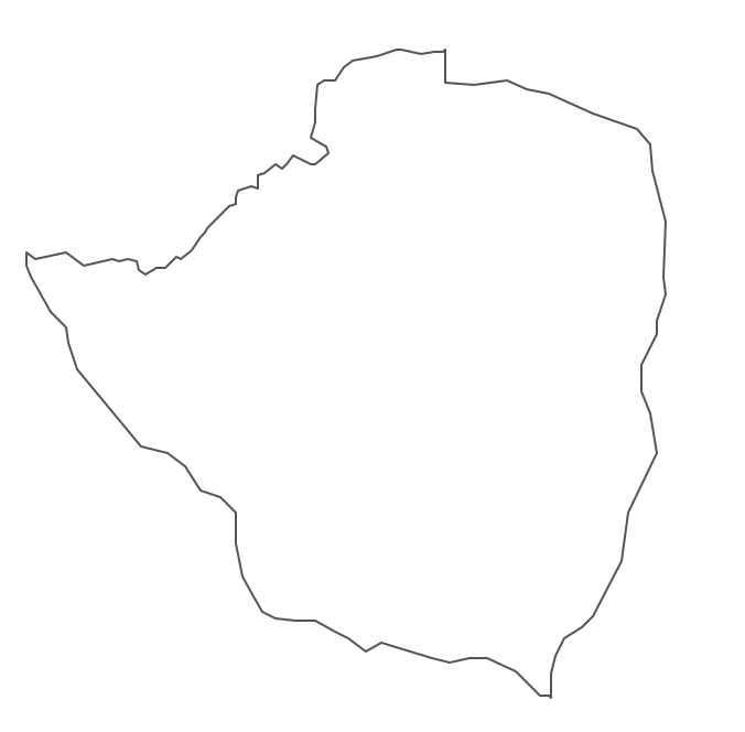 Geo Map - Africa - Zimbabwe Contour