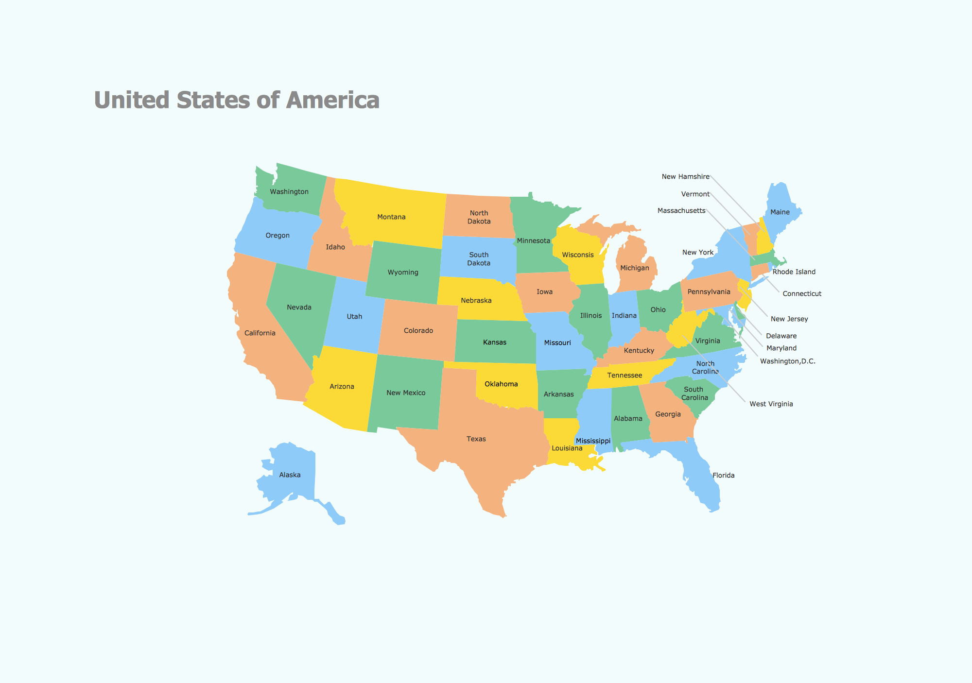 Geo Map of Americas