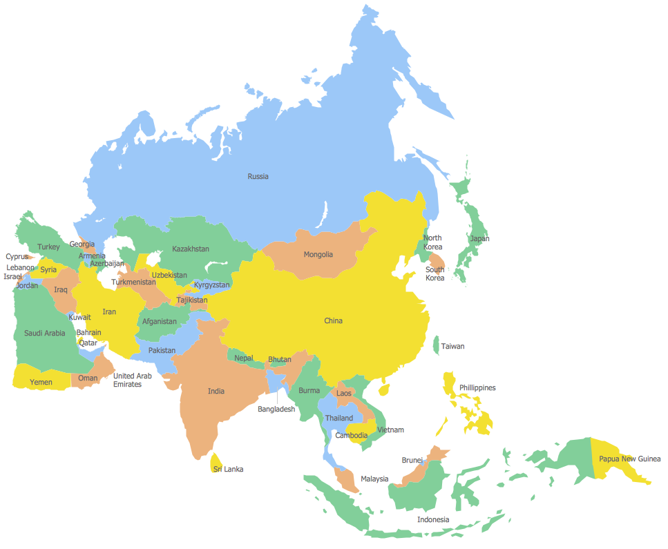 Asia map