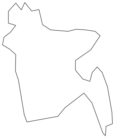 Geo Map - Asia - Bangladesh Contour