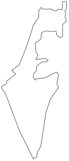 Geo Map - Asia - Israel Contour