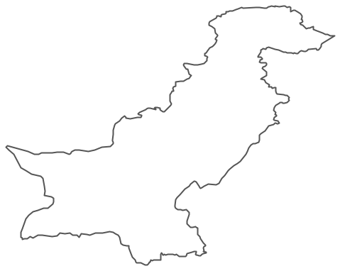 Geo Map - Asia - Pakistan Contour