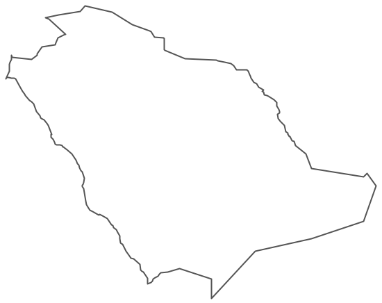 Geo Map - Asia - Saudi Arabia Contour