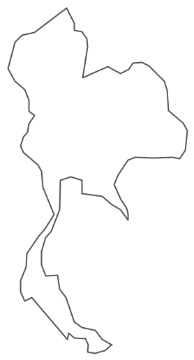 Geo Map - Asia - Thailand Contour