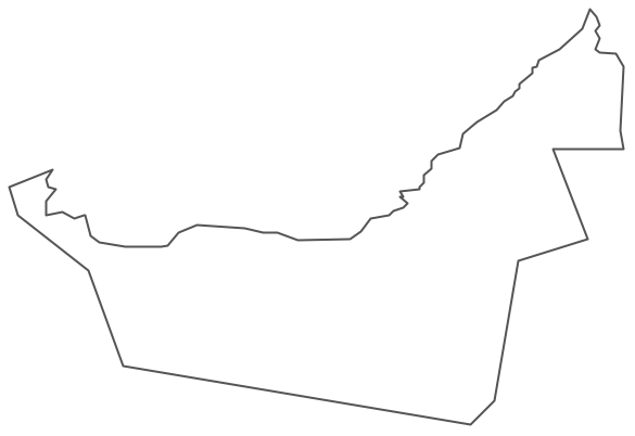 Geo Map - Asia - United Arab Emirates Contour