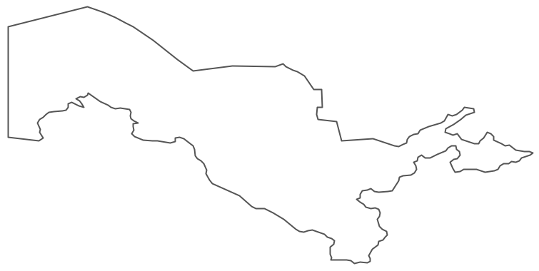 Geo Map - Asia - Uzbekistan Contour