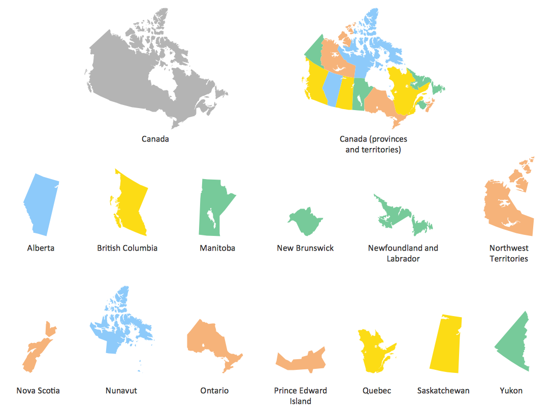 Contour Map -  Canada