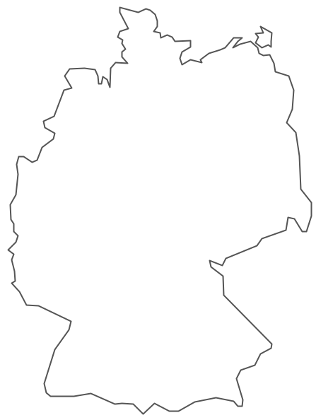 Geo Map - Europe - Germany Contour