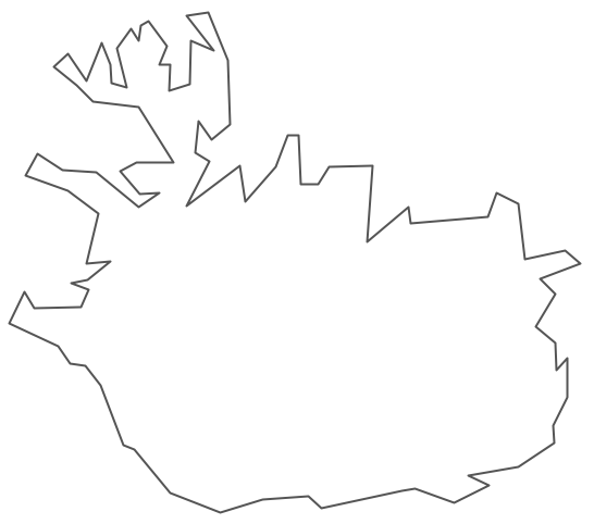 Geo Map - Europe - Iceland Contour